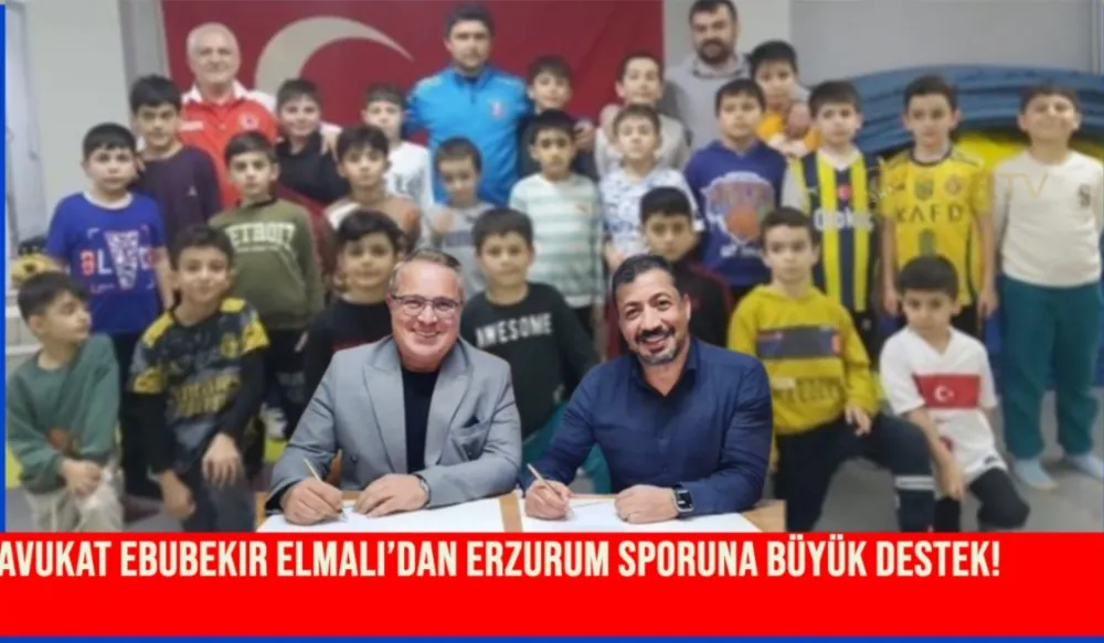 Avukat Ebubekir Elmalı’dan Erzurum Sporuna Büyük Destek!