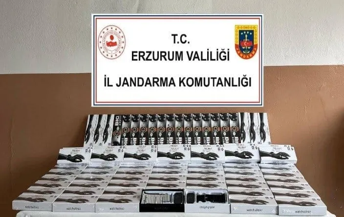 Erzurum Jandarma Kaçakçılıkla Mücadelede Kararlılığını Sürdürüyor